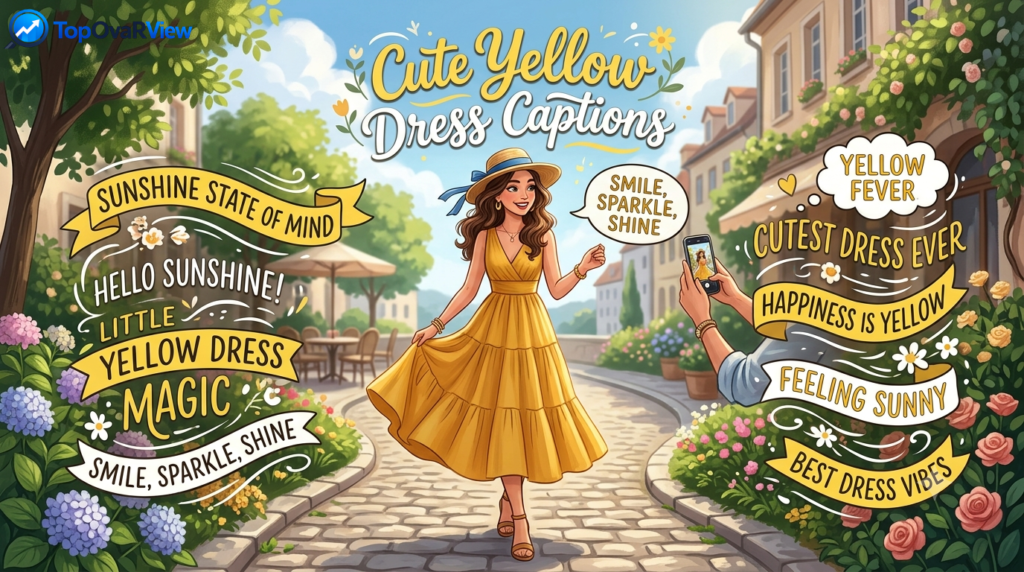 cute-yellow-dress-captions