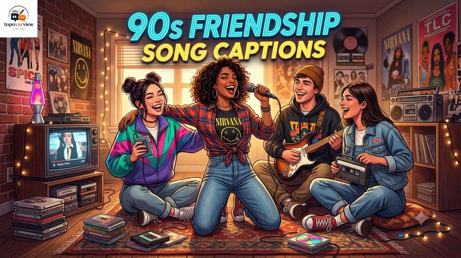 90s Friendship Song Captions