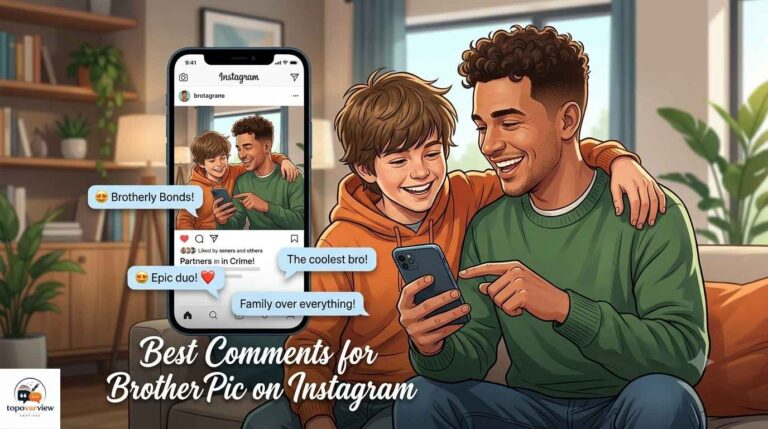 Best Comments for Brother Pic on Instagram
