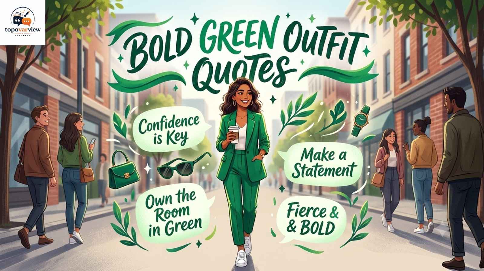 Bold Green Outfit Quotes