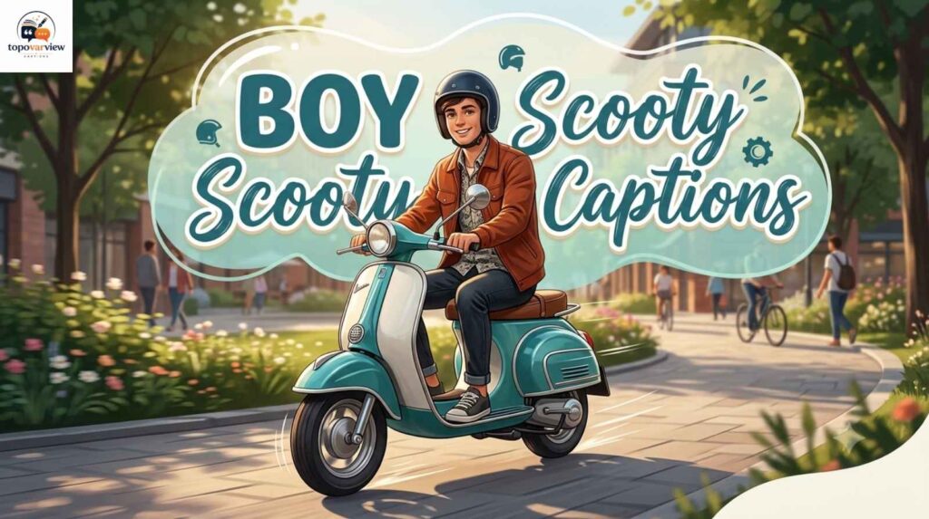 Boy Scooty Captions