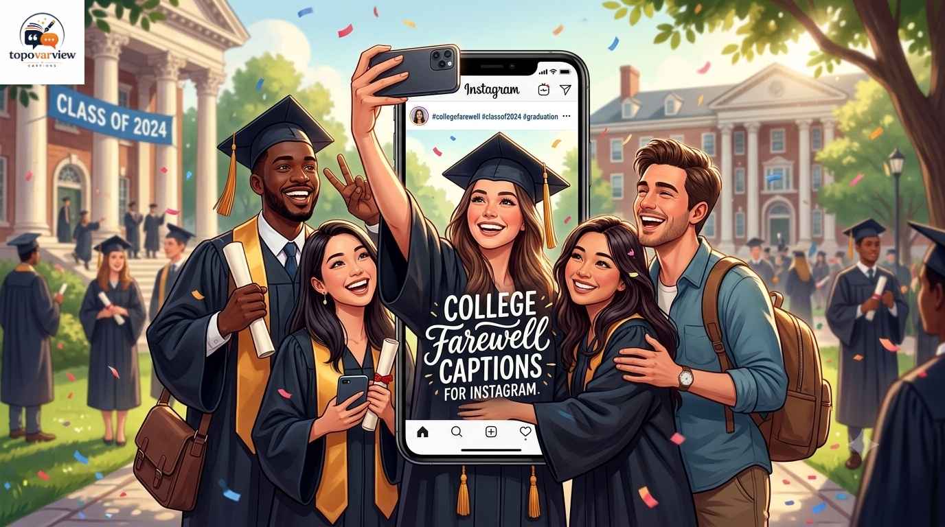 College farewell captions for Instagram