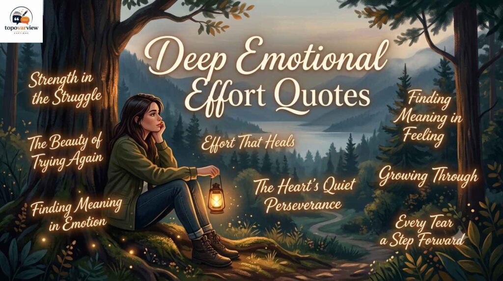 Deep Emotional Effort Quotes