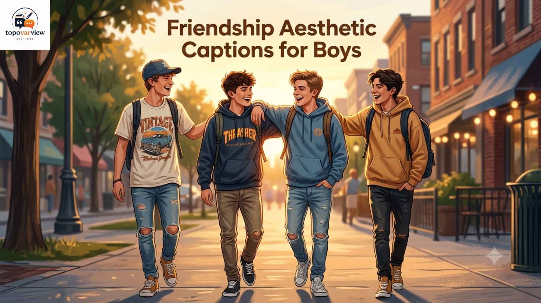 Friendship Aesthetic Captions for Boys