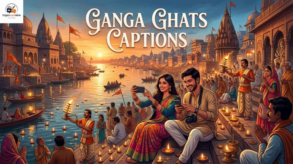 Ganga Ghats Captions