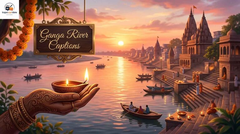 Ganga River Captions