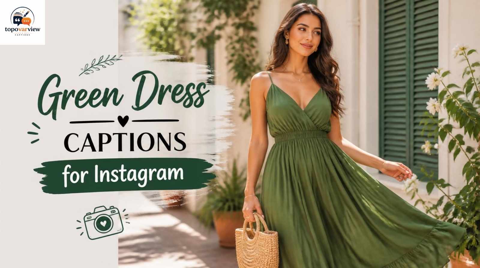 comment on green dress 630+ Green Dress Captions for Instagram 2026