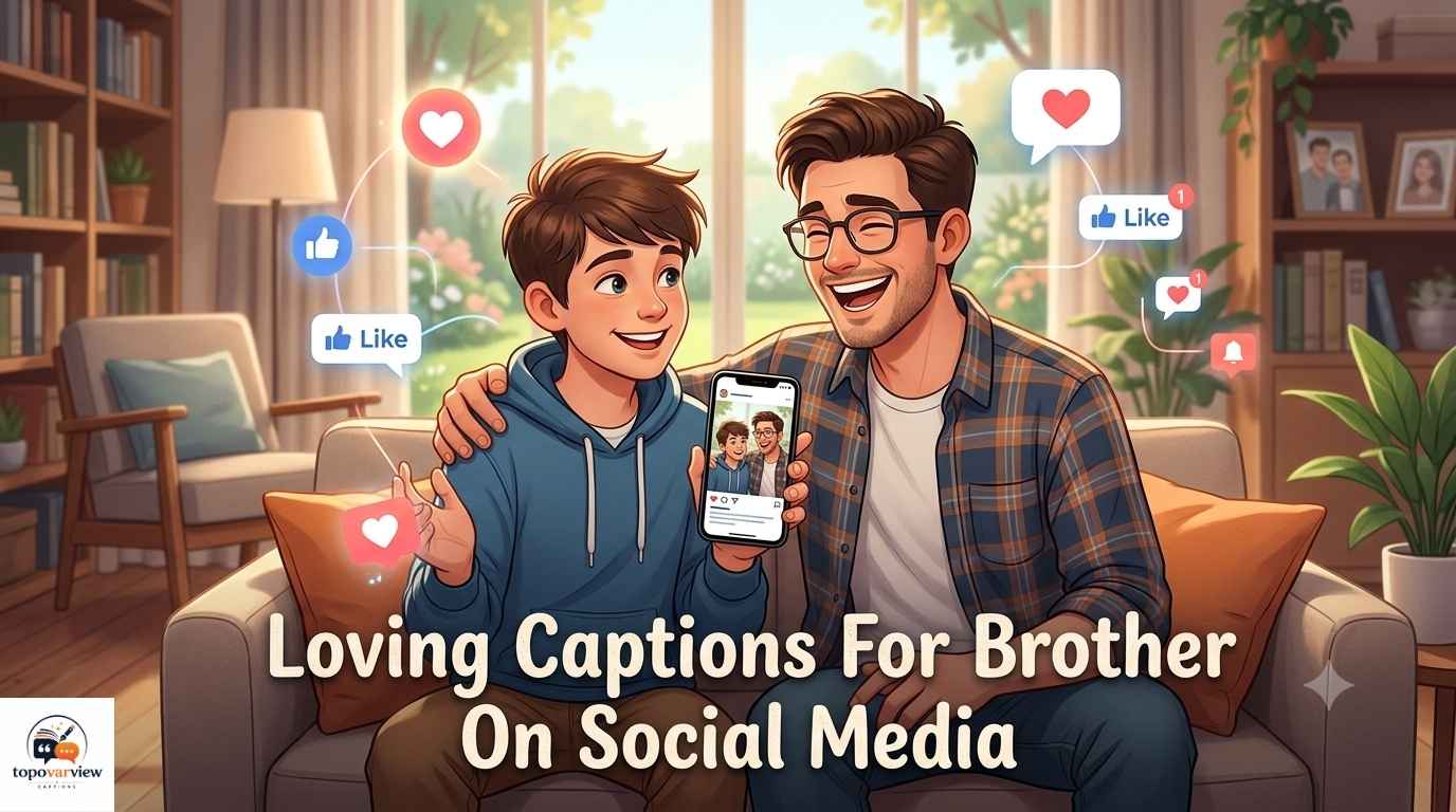 Loving Captions For Brother On Social Media