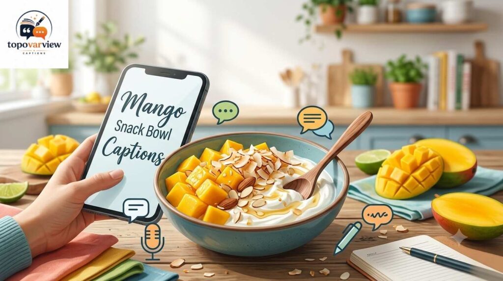 Mango Snack Bowl Captions