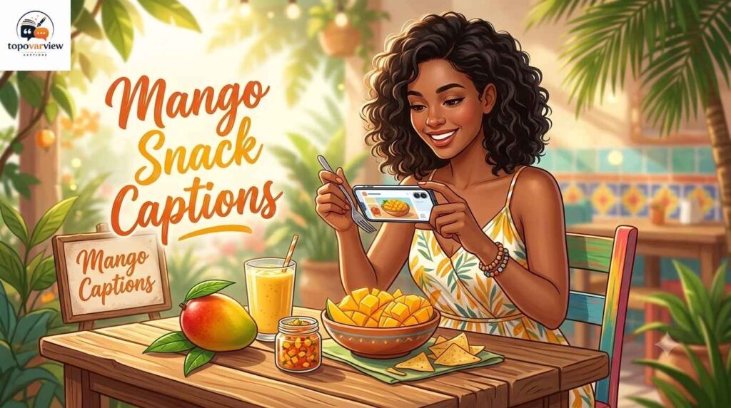 Mango Snack Captions