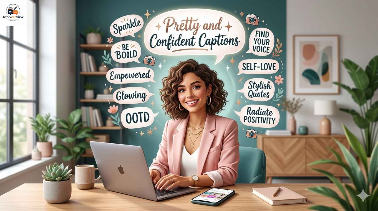 Pretty and Confident Captions