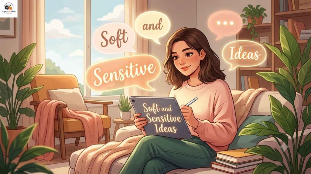 Soft and Sensitive Caption Ideas