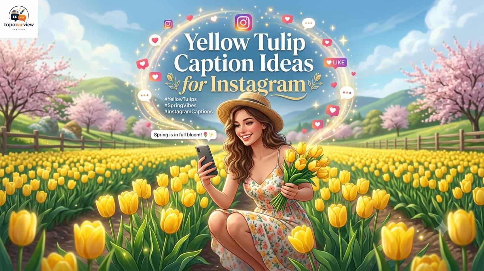 Yellow Tulip Caption Ideas for Instagram