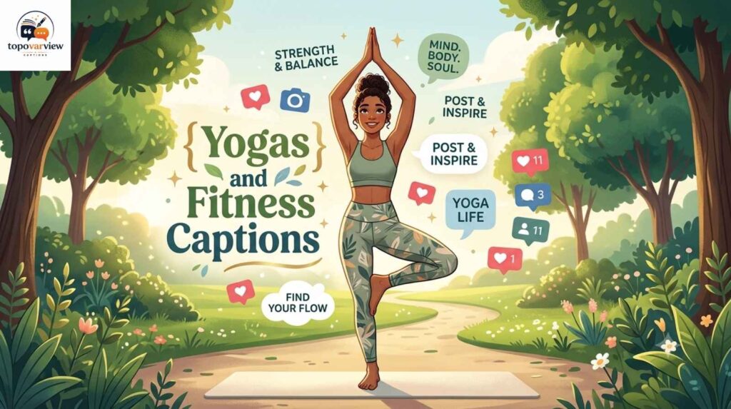 Yogas and Fitness Captions